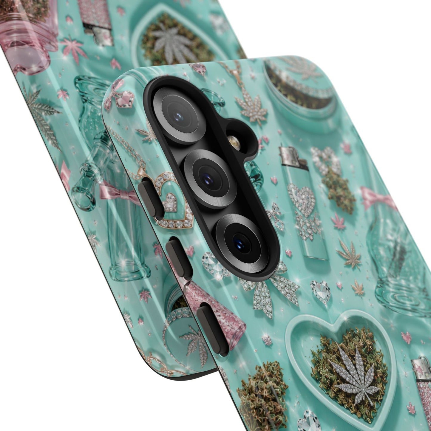 Sunflower Porch Co Mint Cannabis Pattern Phone Case | Tough Case