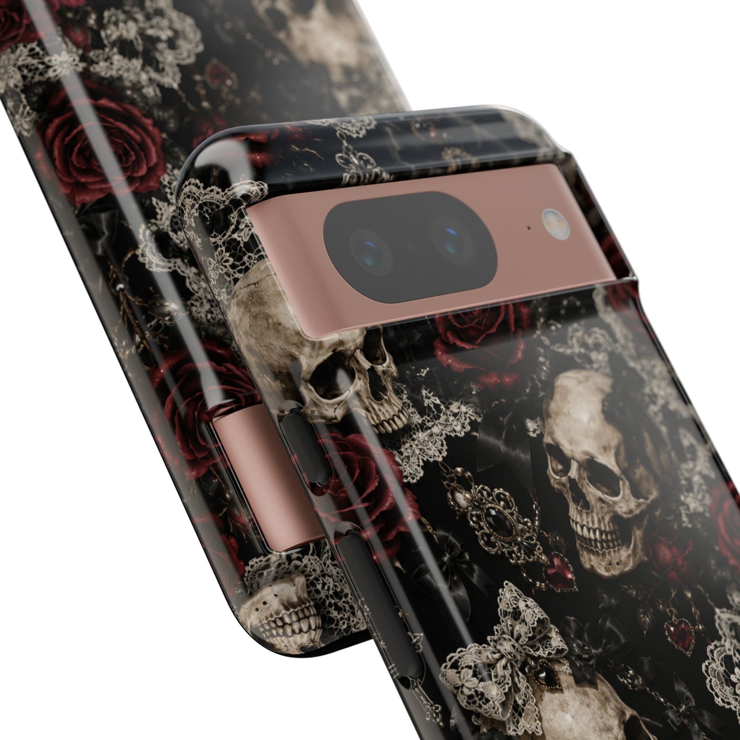 Skull and Red Roses phone case | Tough Cases
