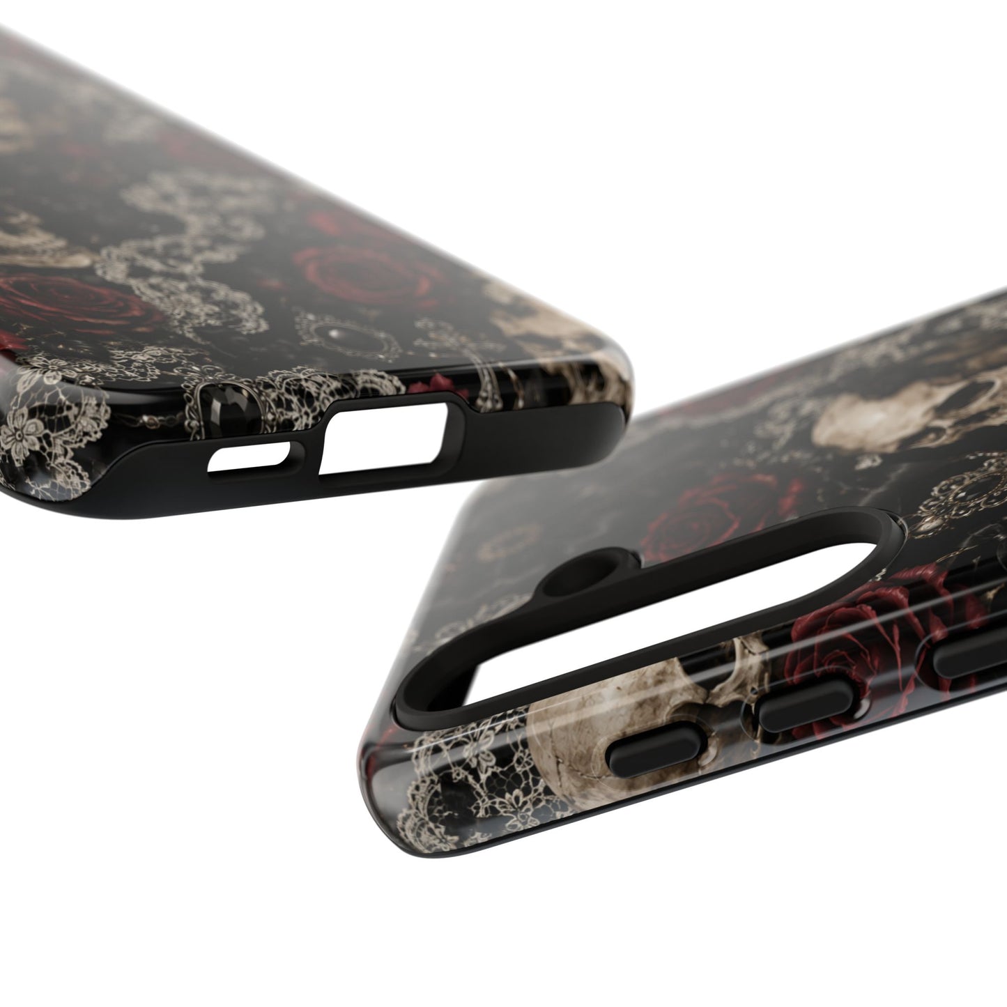 Skull and Red Roses phone case | Tough Cases