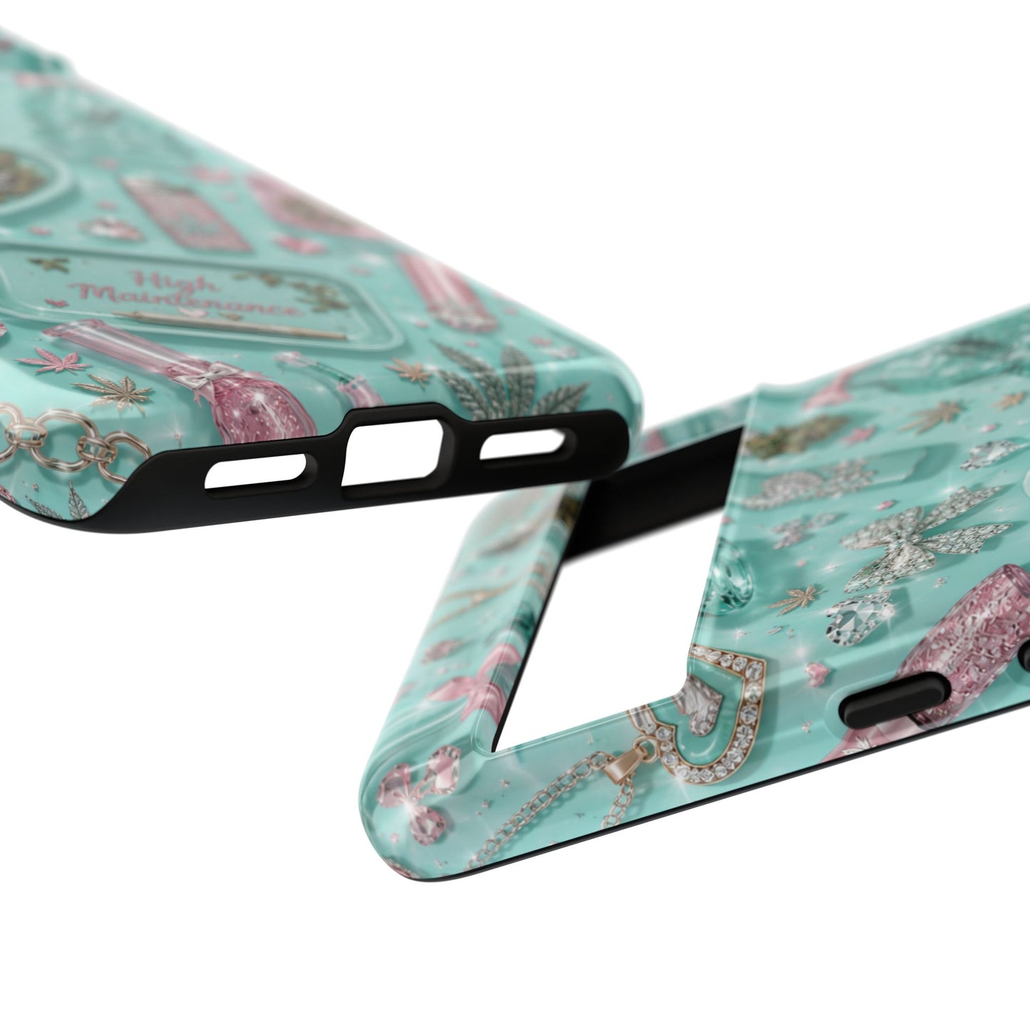 Sunflower Porch Co Mint Cannabis Pattern Phone Case | Tough Case