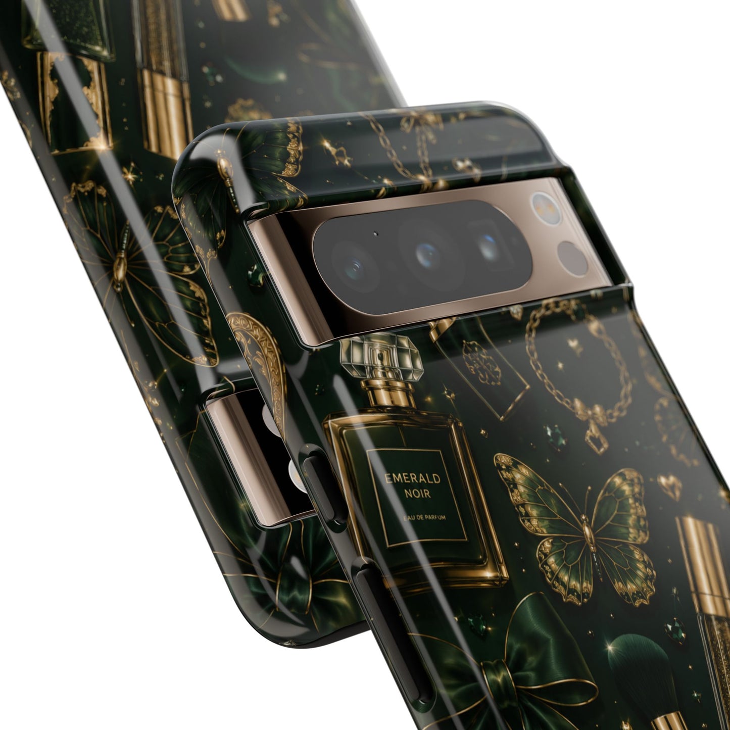 Sunflower Porch Co Vintage Gold Makeup Pattern Phone Case | Tough Case