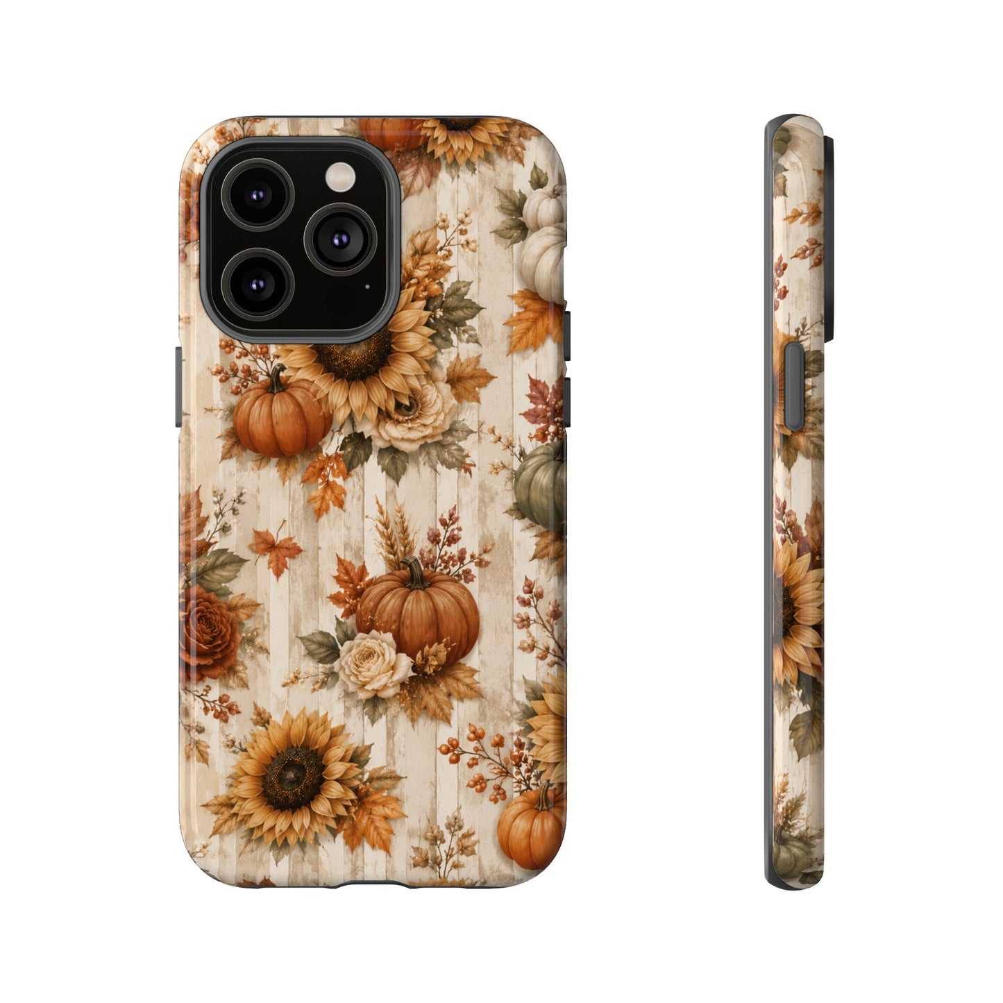 Sunflower Porch Co Autumn Sunflowers and Pumpkins Phone Case | Tough Case