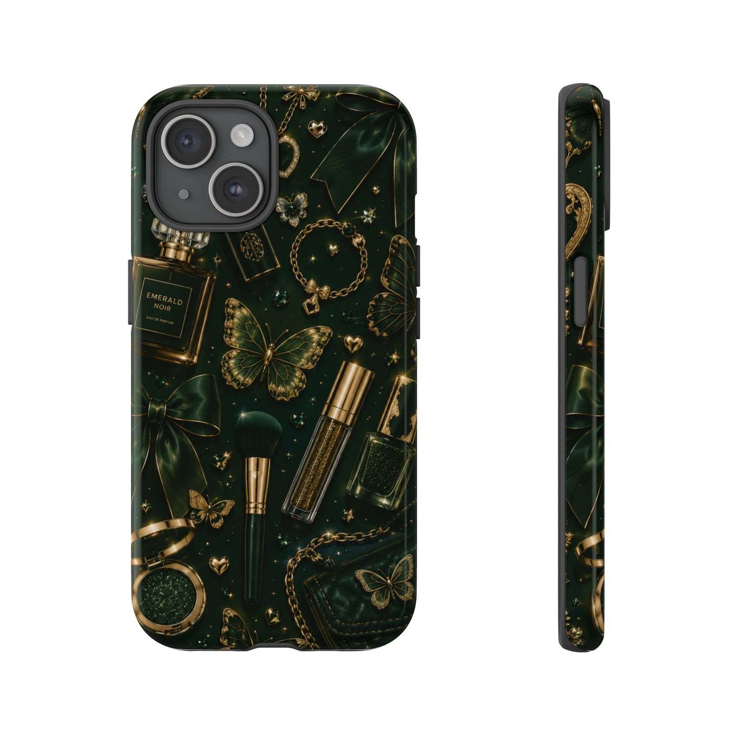 Sunflower Porch Co Vintage Gold Makeup Pattern Phone Case | Tough Case