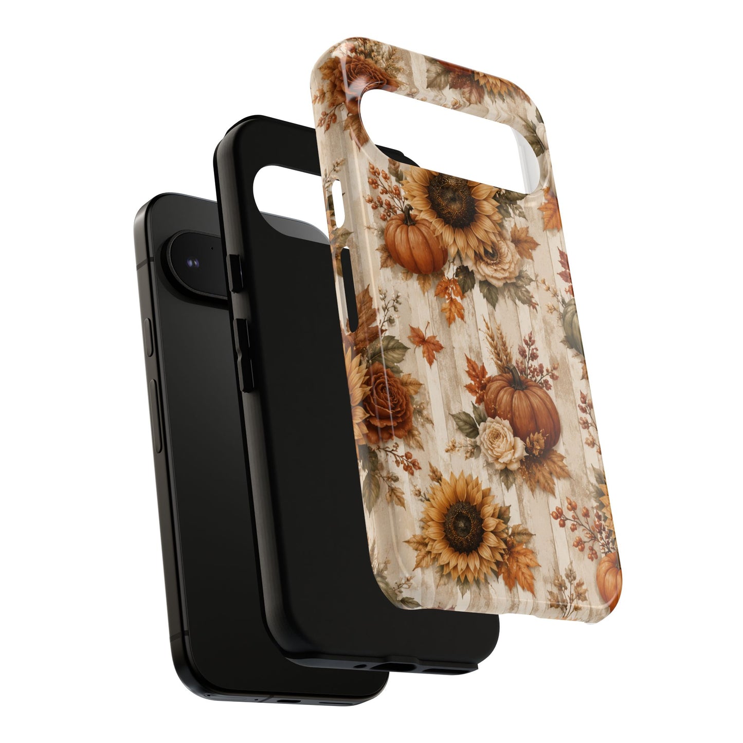 Sunflower Porch Co Autumn Sunflowers and Pumpkins Phone Case | Tough Case