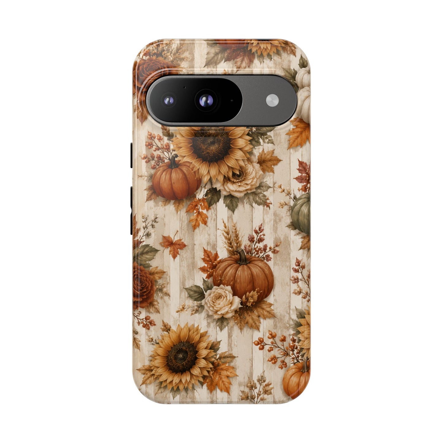 Sunflower Porch Co Autumn Sunflowers and Pumpkins Phone Case | Tough Case