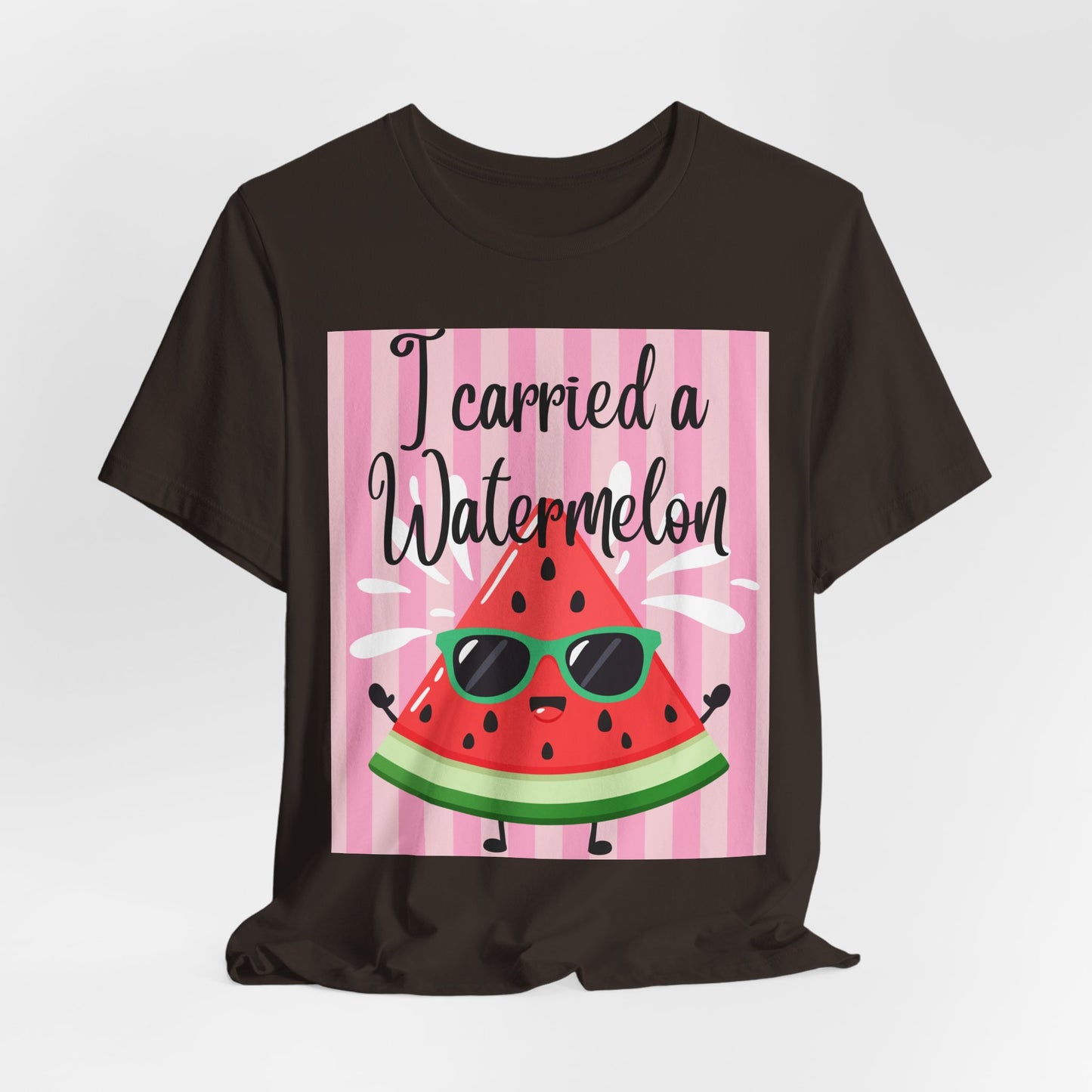 SunflowerPorchCo I Carried a Watermelon T-Shirt | Cute Sunglasses Slice Summer Shirt