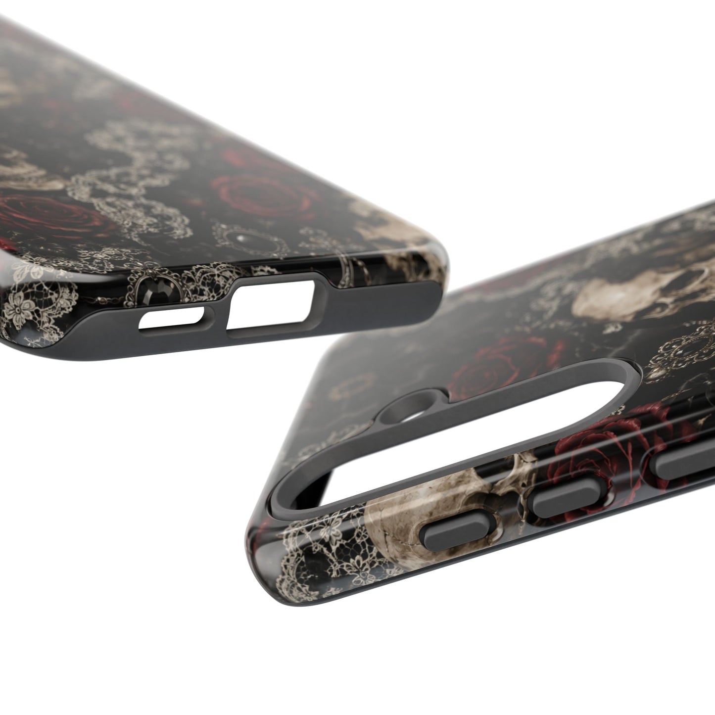 Skull and Red Roses phone case | Tough Cases