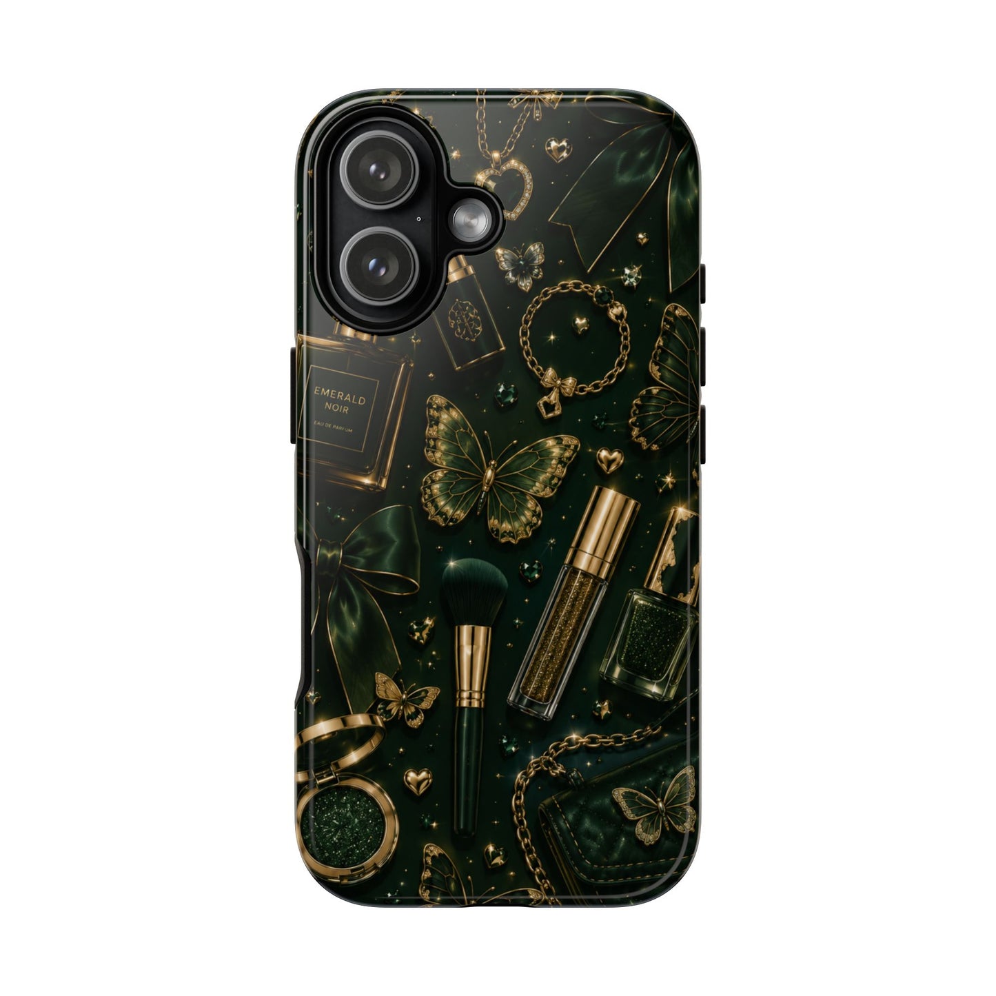 Sunflower Porch Co Vintage Gold Makeup Pattern Phone Case | Tough Case