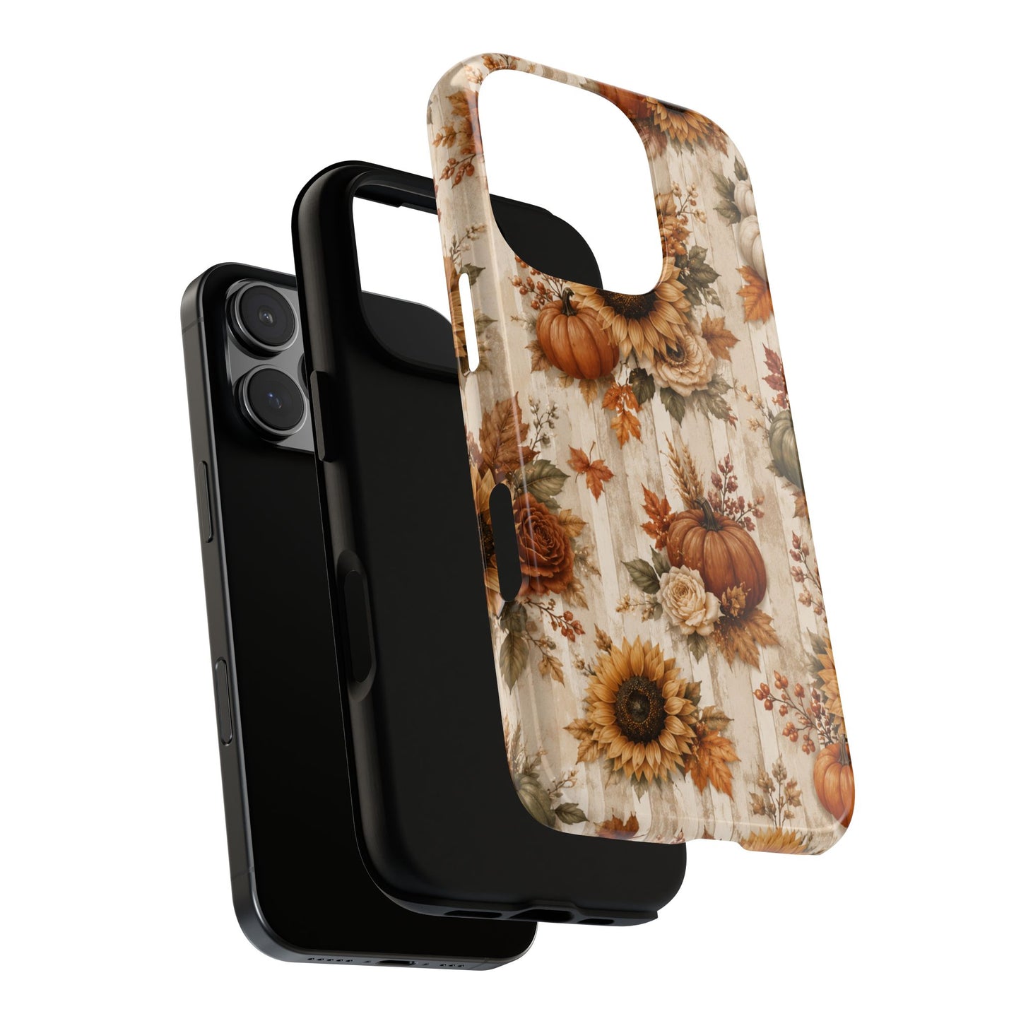 Sunflower Porch Co Autumn Sunflowers and Pumpkins Phone Case | Tough Case