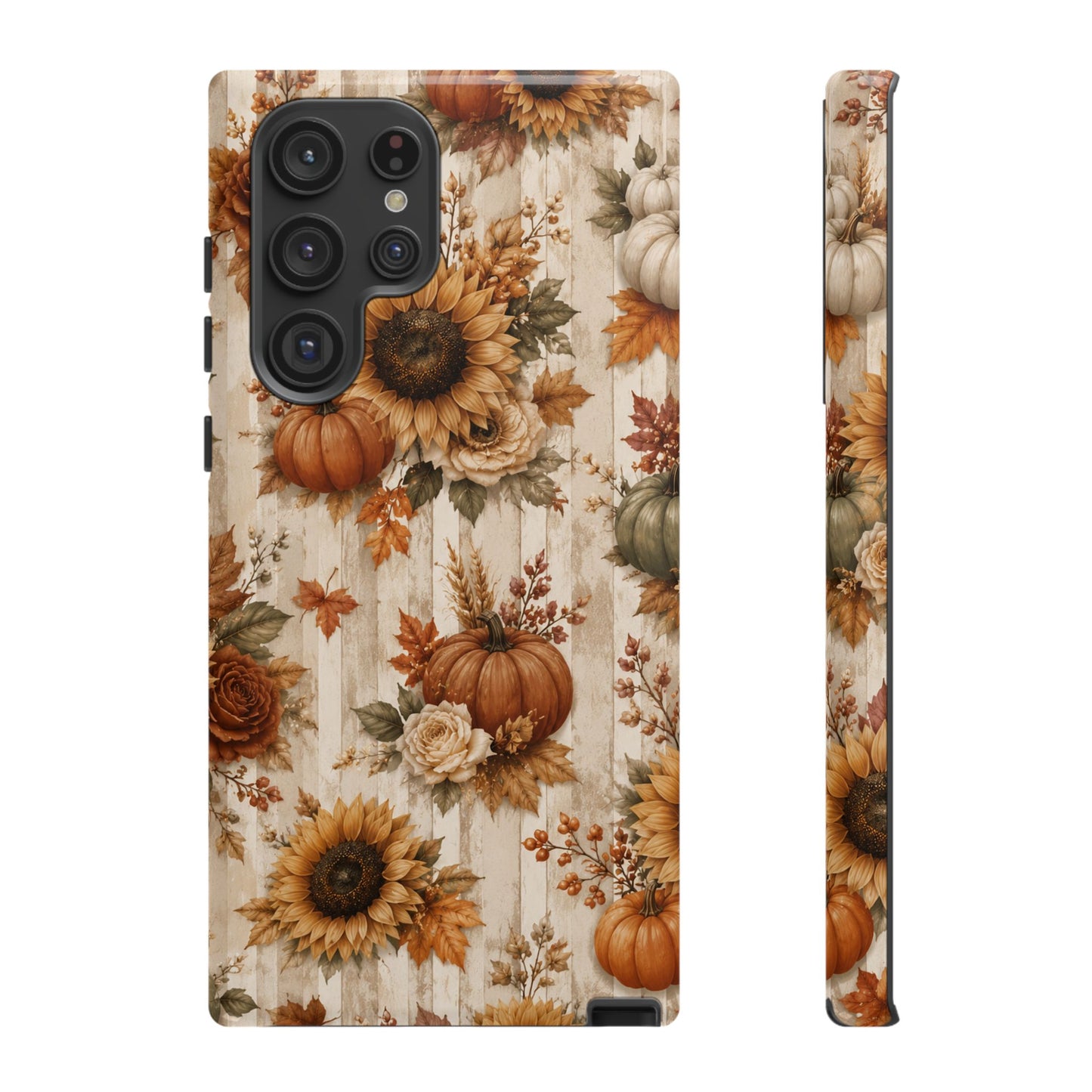 Sunflower Porch Co Autumn Sunflowers and Pumpkins Phone Case | Tough Case