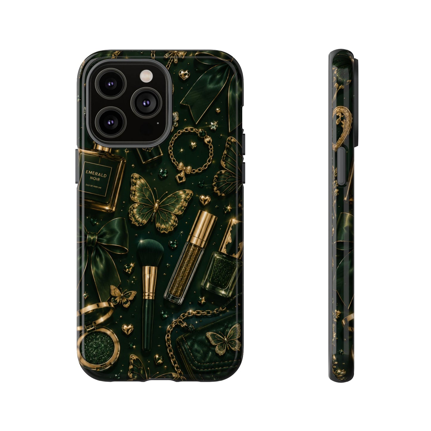 Sunflower Porch Co Vintage Gold Makeup Pattern Phone Case | Tough Case