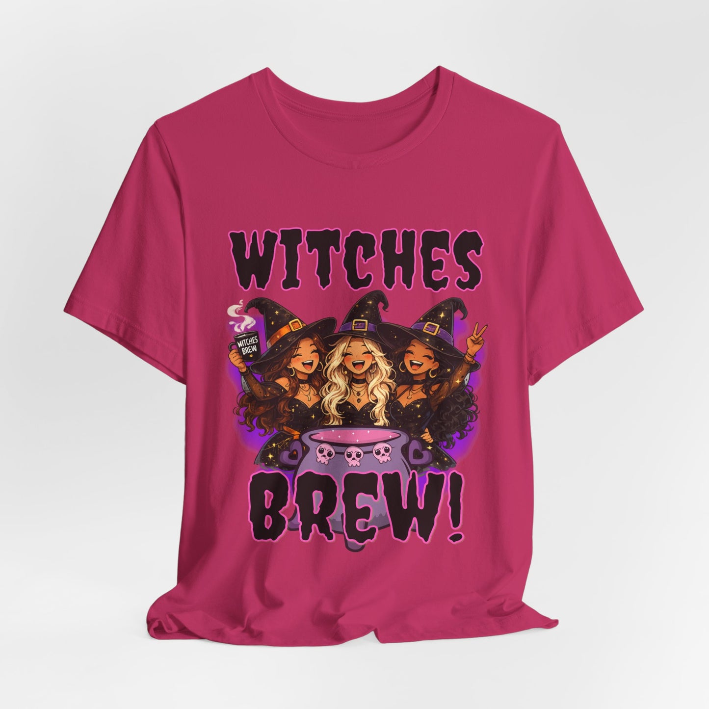 Witches Brew Tee | Three Witches Cauldron Halloween Shirt