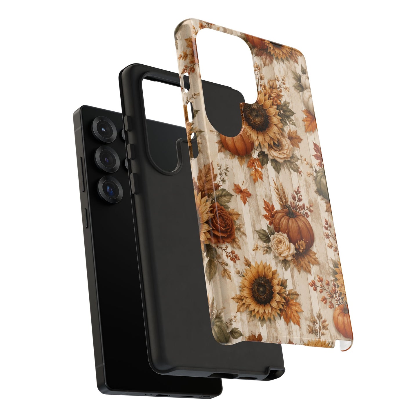 Sunflower Porch Co Autumn Sunflowers and Pumpkins Phone Case | Tough Case