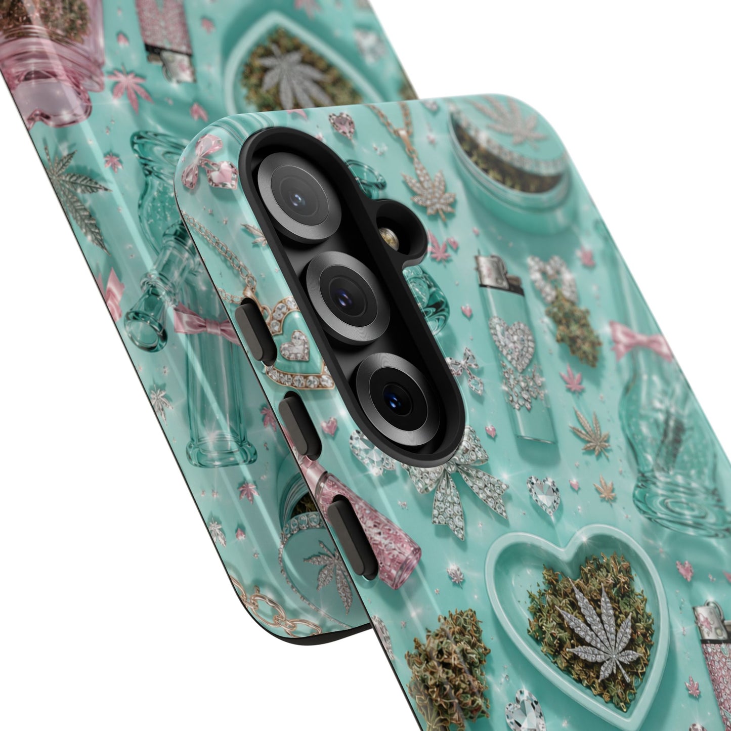 Sunflower Porch Co Mint Cannabis Pattern Phone Case | Tough Case