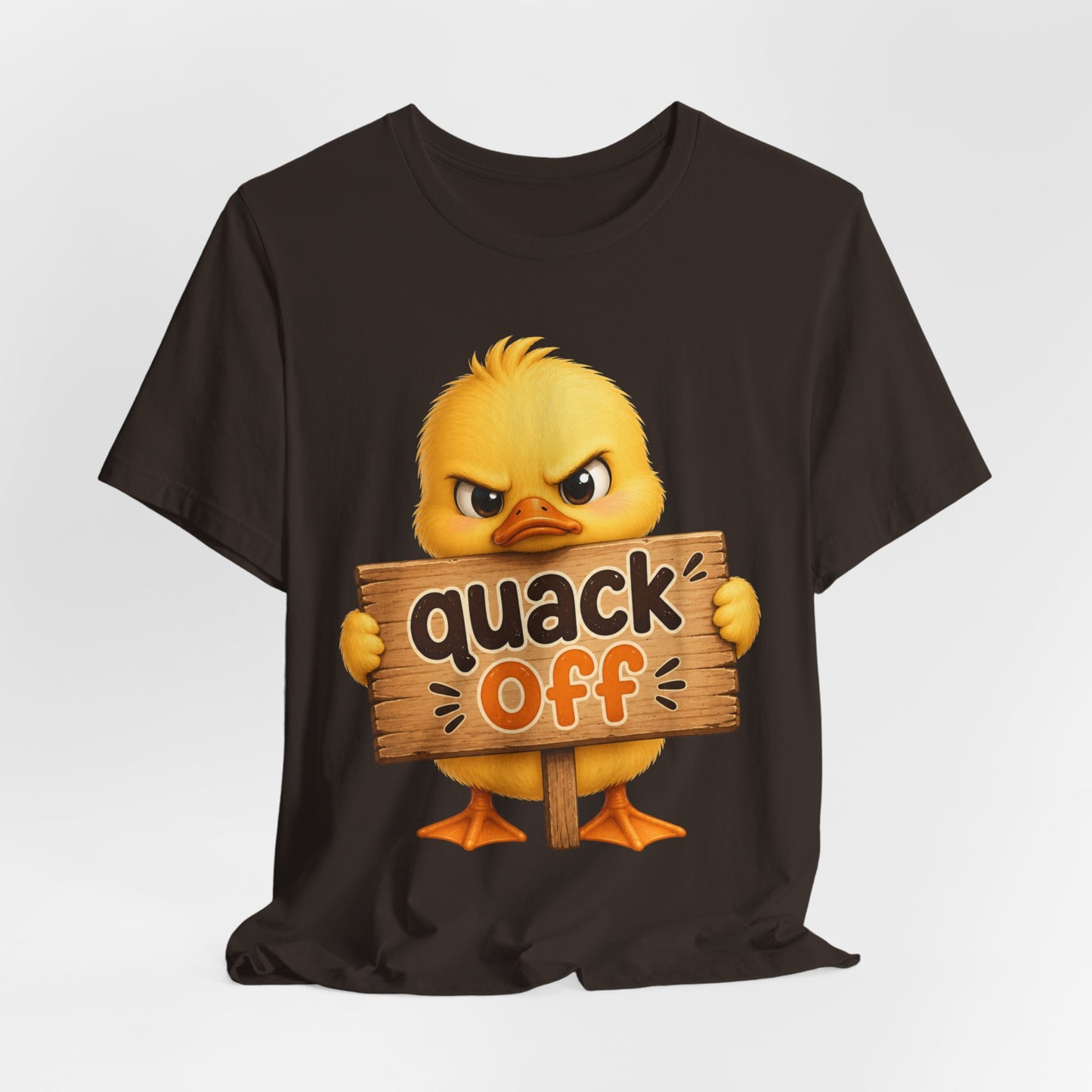 Sunflower Porch Co — Cute Angry Chick 'Quack Off' Graphic Tee