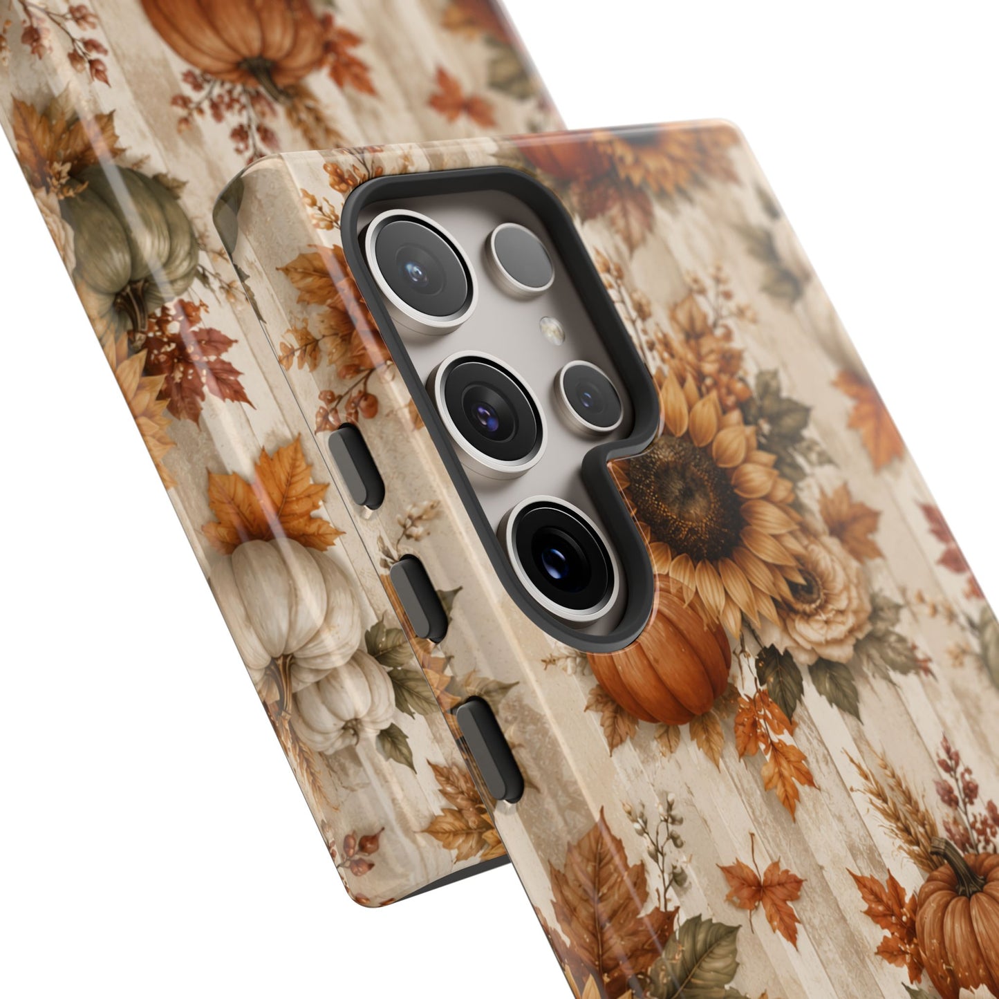 Sunflower Porch Co Autumn Sunflowers and Pumpkins Phone Case | Tough Case