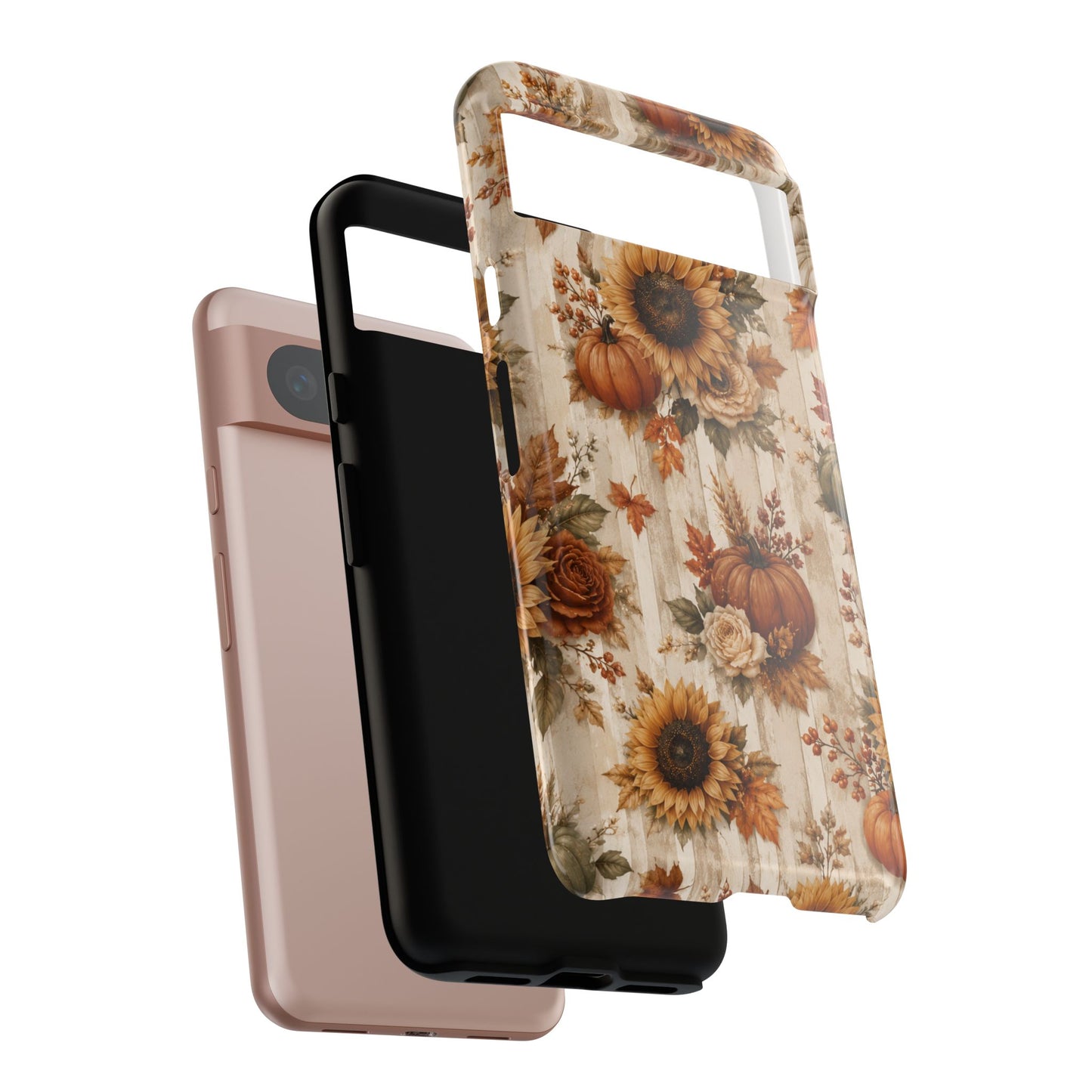 Sunflower Porch Co Autumn Sunflowers and Pumpkins Phone Case | Tough Case
