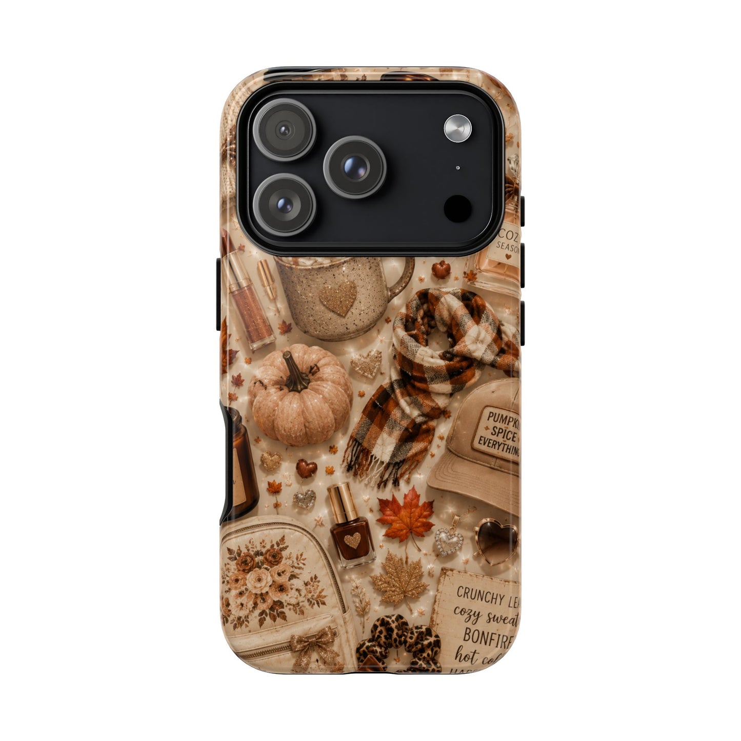 Sunflower Porch Co Cozy Autumn Mug and Pumpkin Pattern Phone Case | Fall Aesthetic