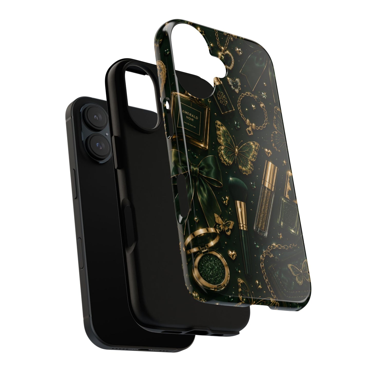 Sunflower Porch Co Vintage Gold Makeup Pattern Phone Case | Tough Case