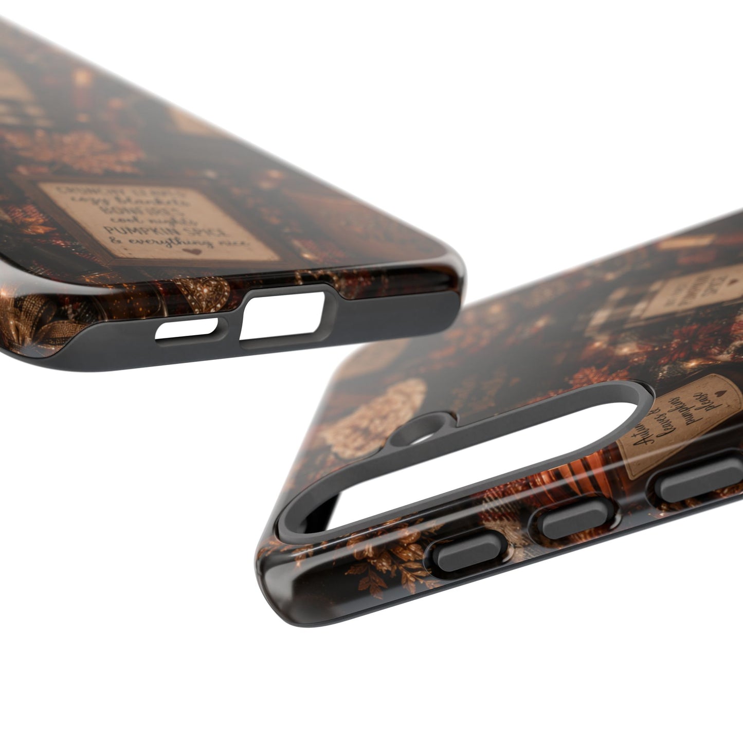 Sunflower Porch Co Cozy Pumpkin Spice Pattern Phone Case | Tough Cases