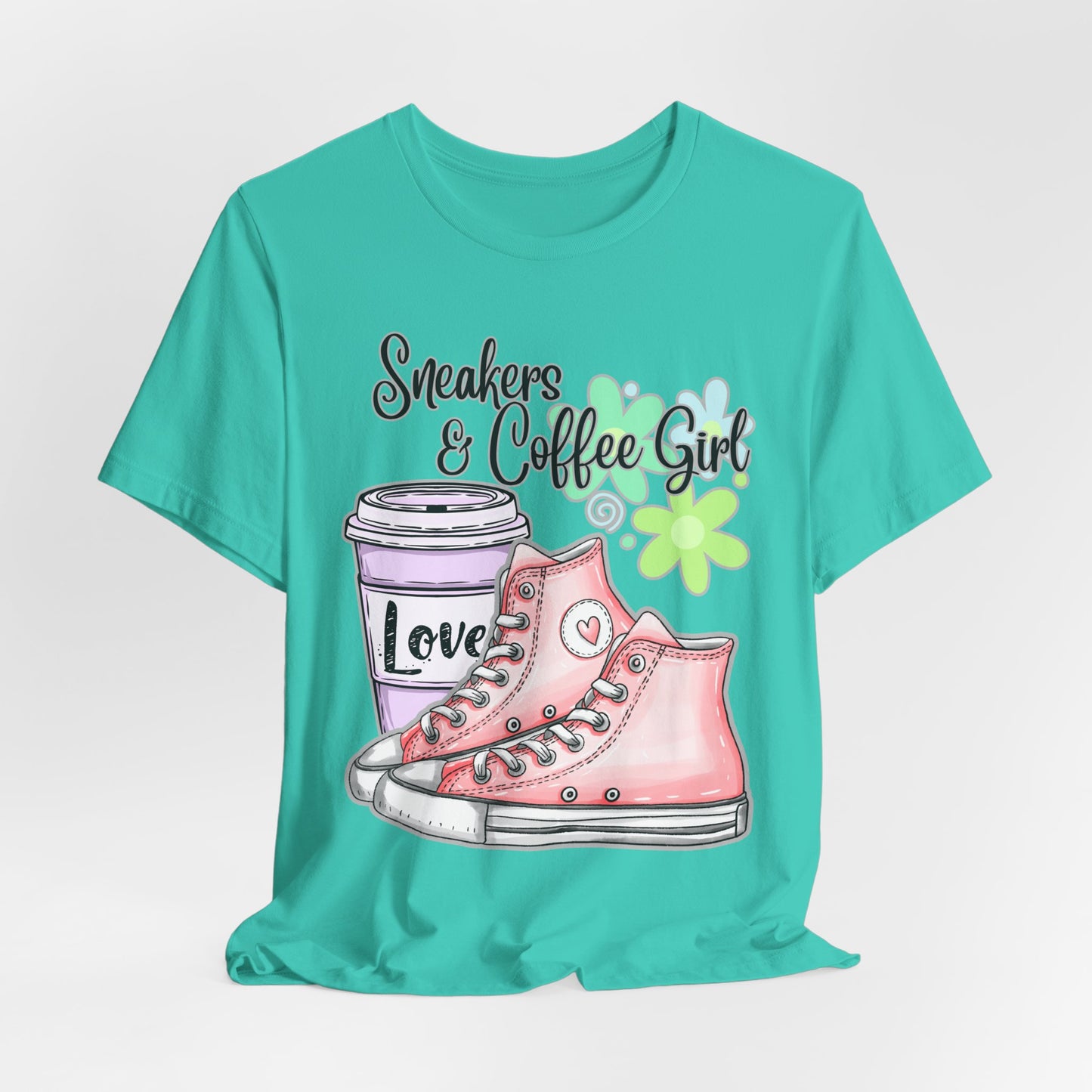 SunflowerPorchCo Sneakers & Coffee Girl