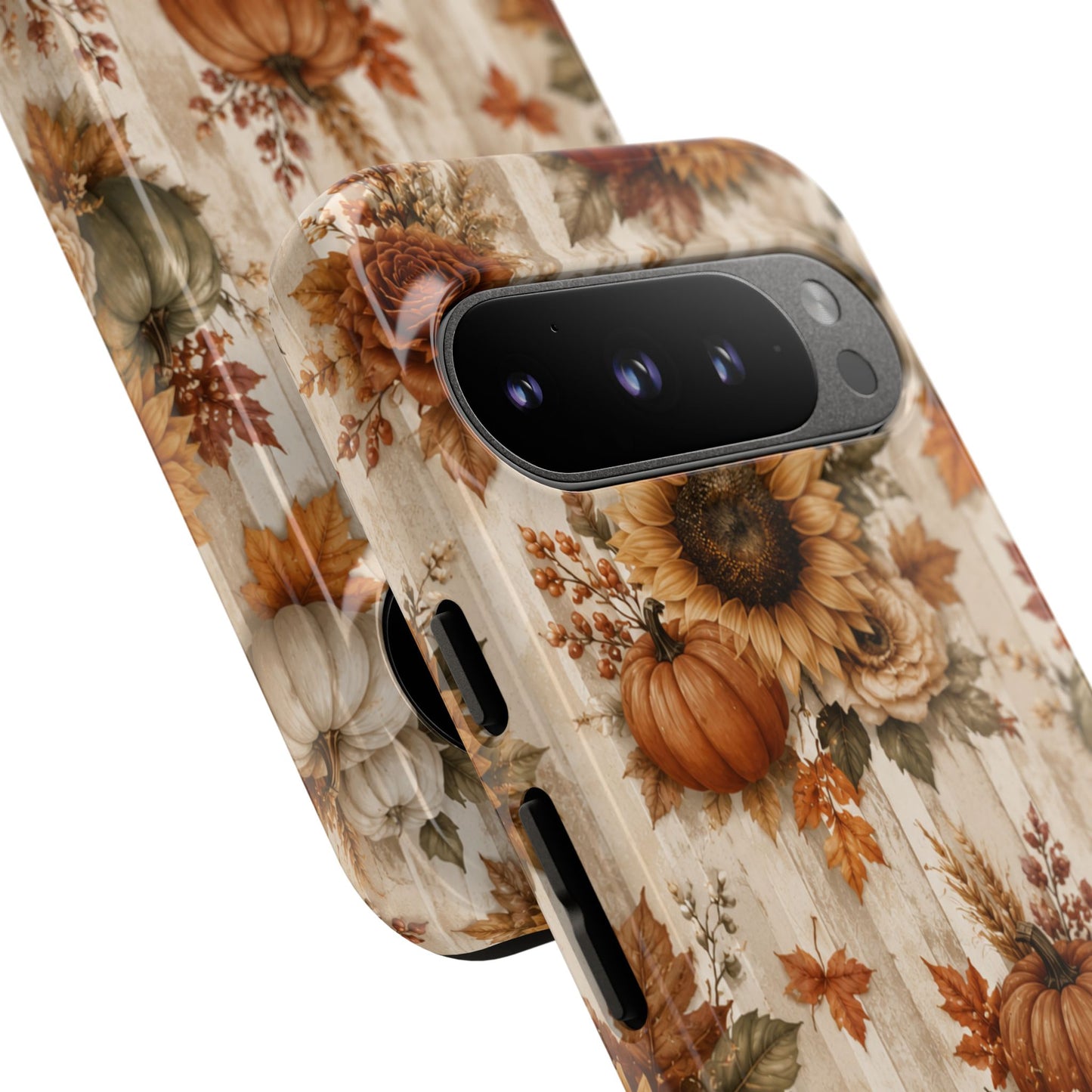 Sunflower Porch Co Autumn Sunflowers and Pumpkins Phone Case | Tough Case