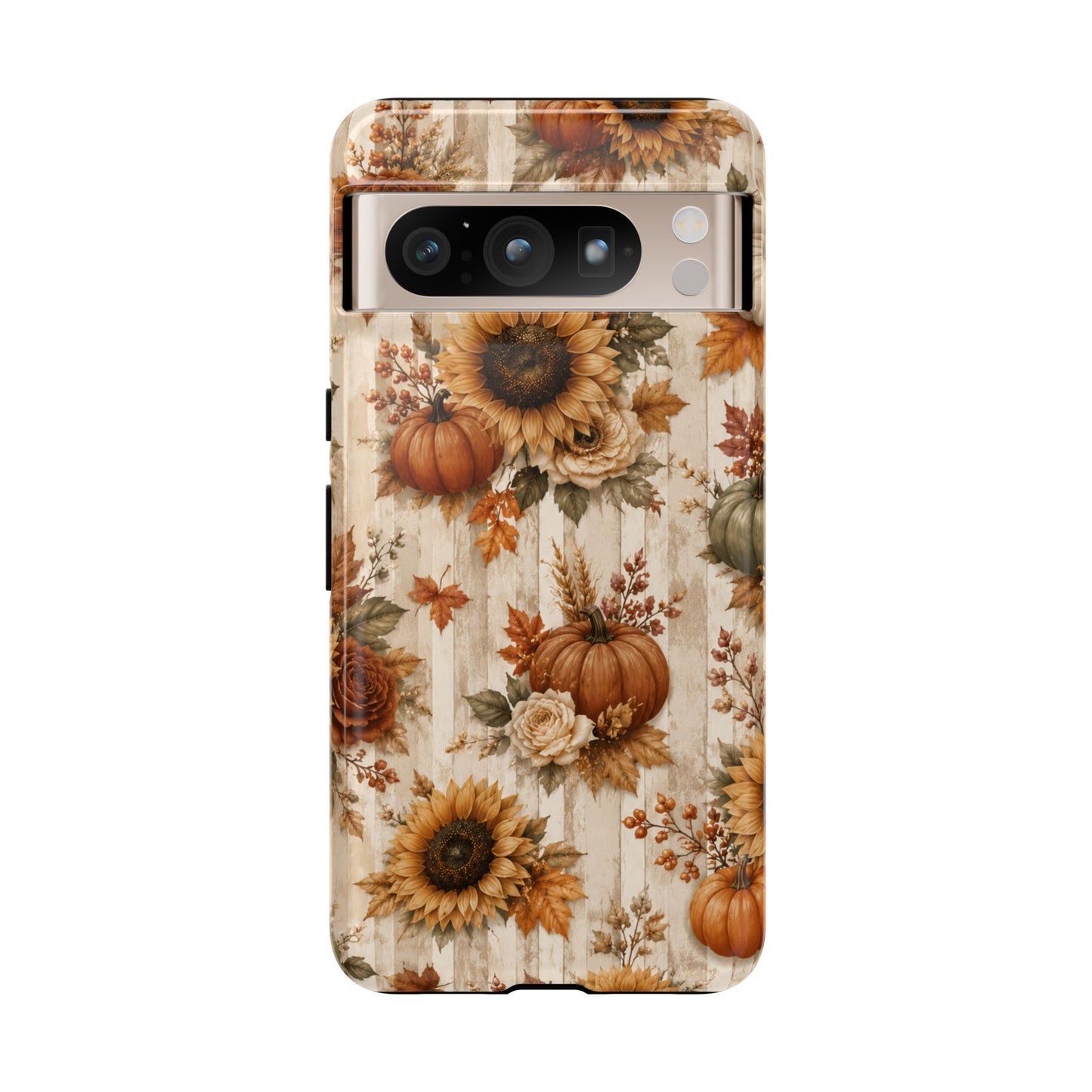 Sunflower Porch Co Autumn Sunflowers and Pumpkins Phone Case | Tough Case