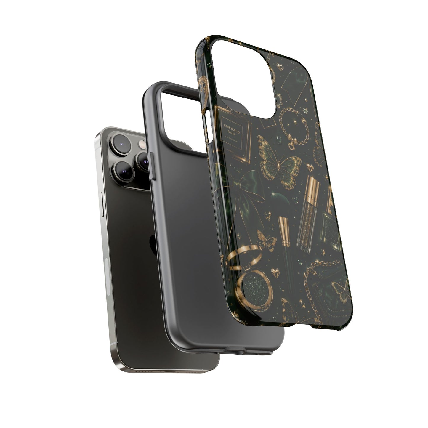 Sunflower Porch Co Vintage Gold Makeup Pattern Phone Case | Tough Case