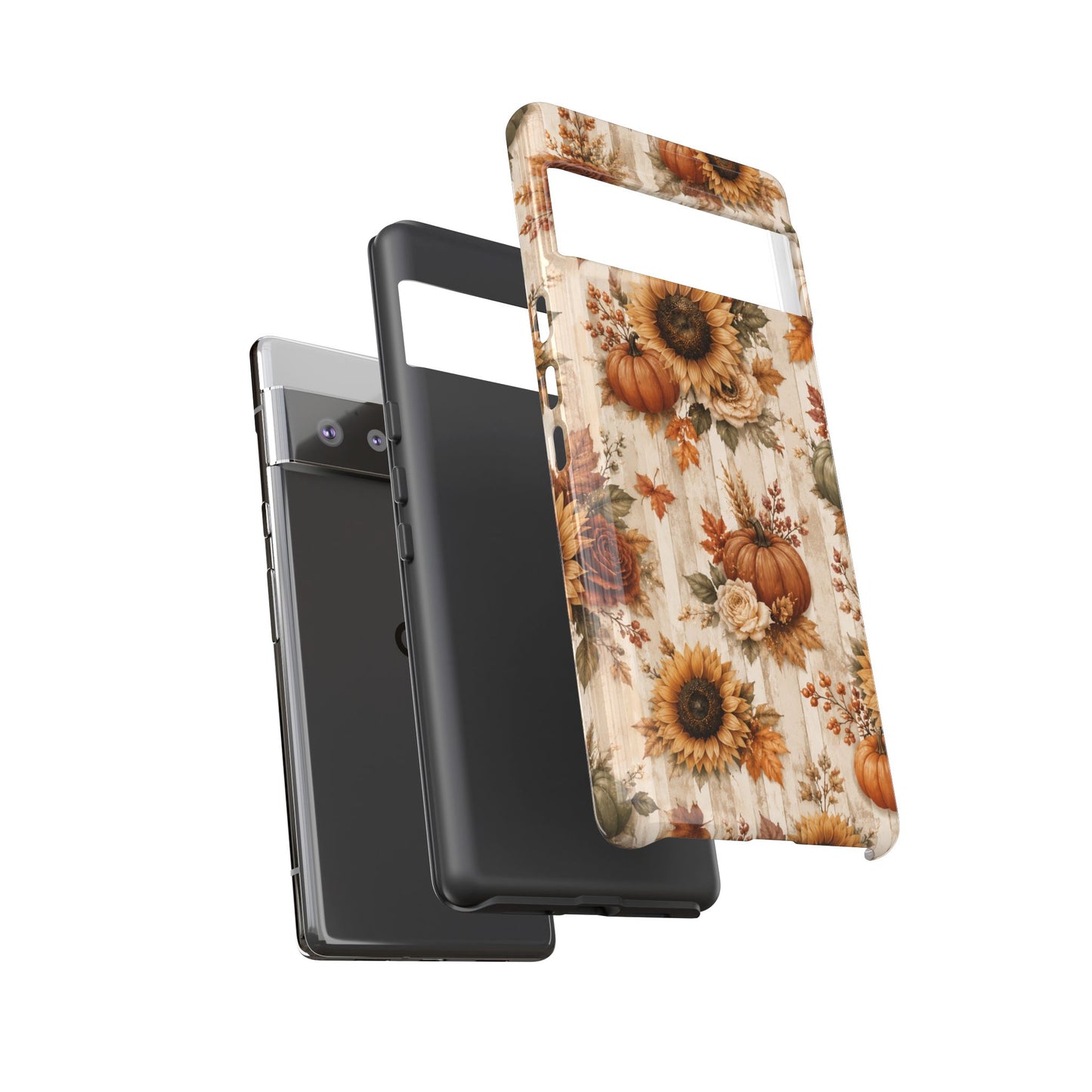 Sunflower Porch Co Autumn Sunflowers and Pumpkins Phone Case | Tough Case