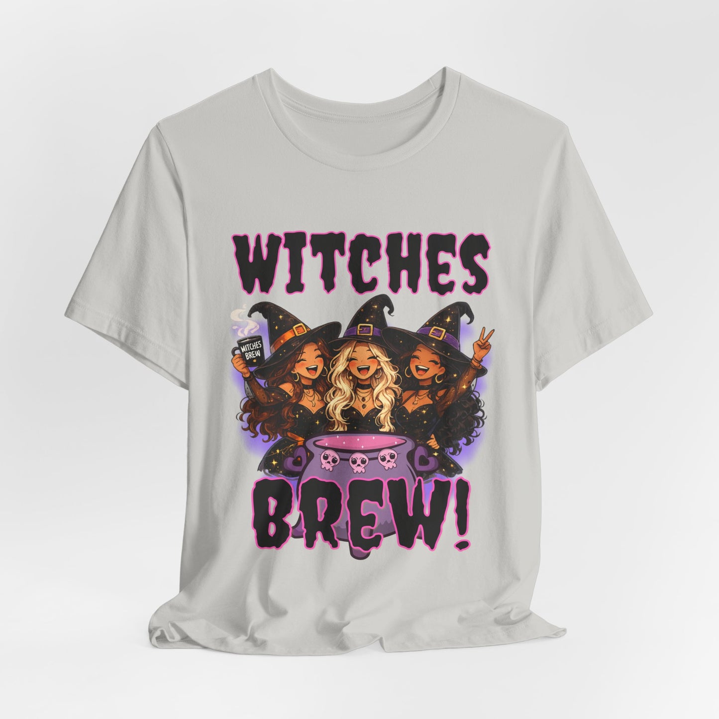 Witches Brew Tee | Three Witches Cauldron Halloween Shirt