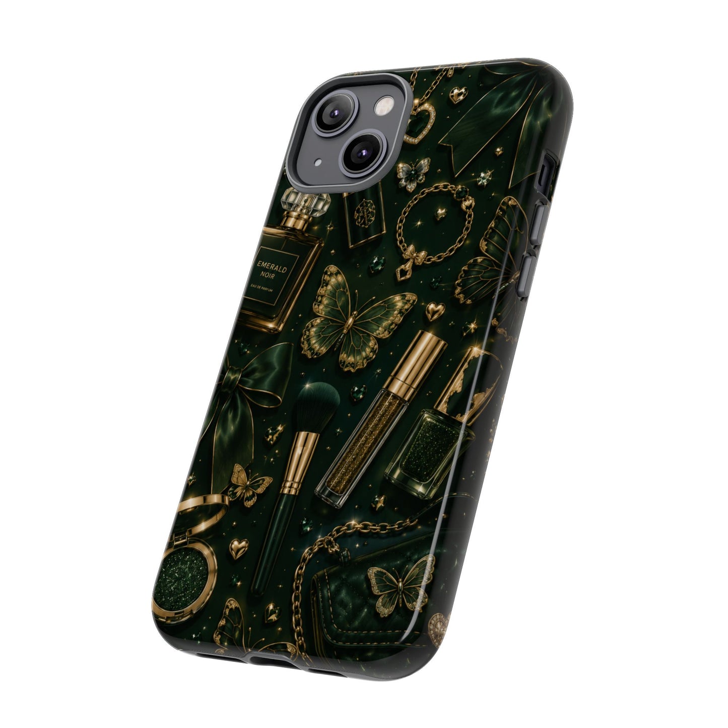 Sunflower Porch Co Vintage Gold Makeup Pattern Phone Case | Tough Case