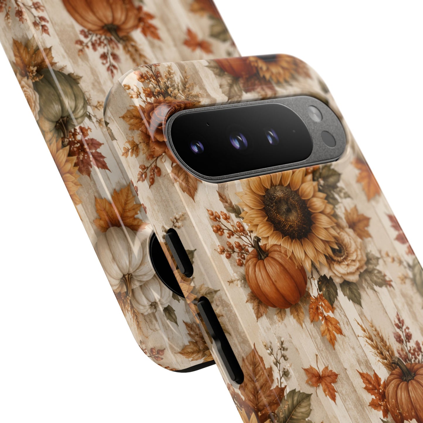 Sunflower Porch Co Autumn Sunflowers and Pumpkins Phone Case | Tough Case