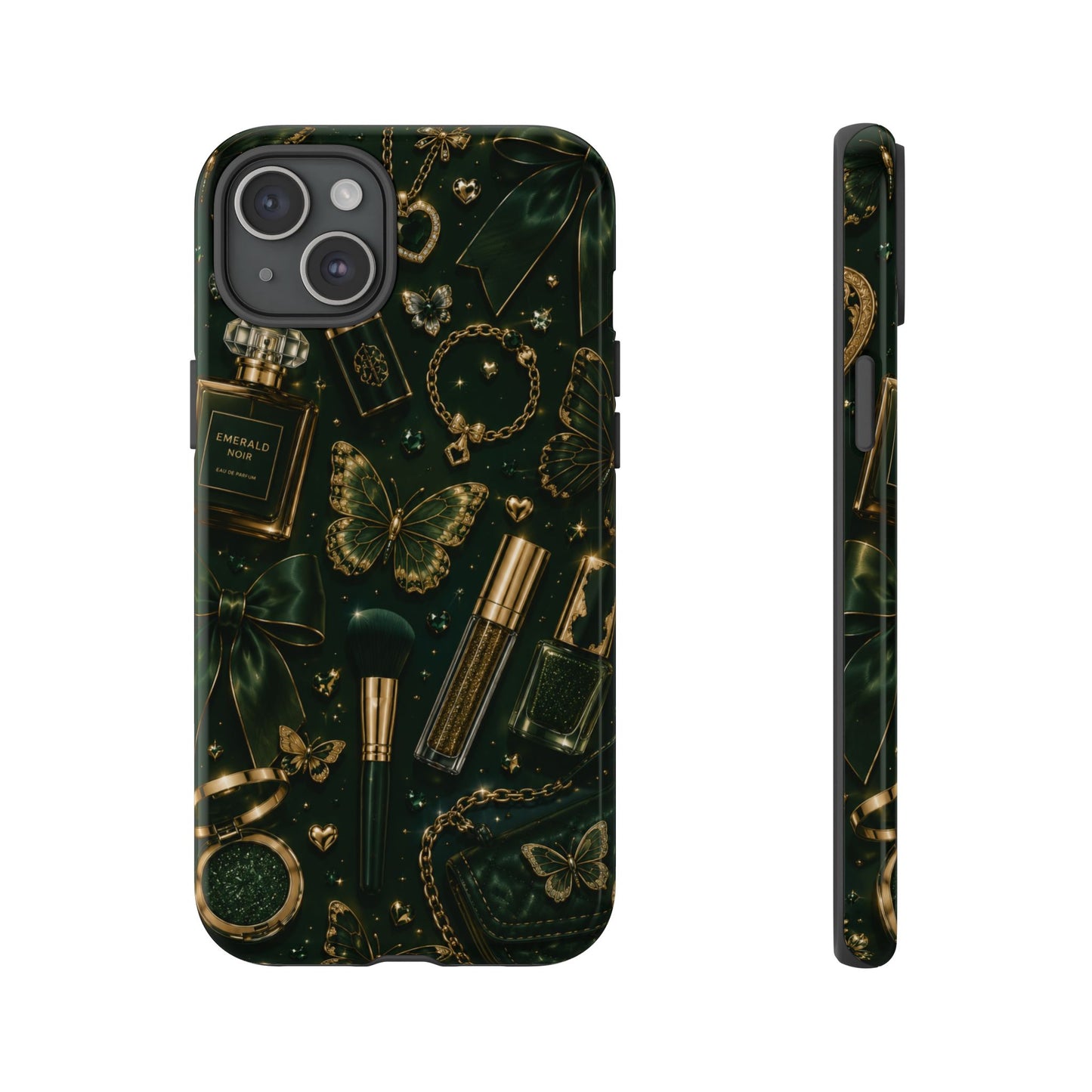 Sunflower Porch Co Vintage Gold Makeup Pattern Phone Case | Tough Case