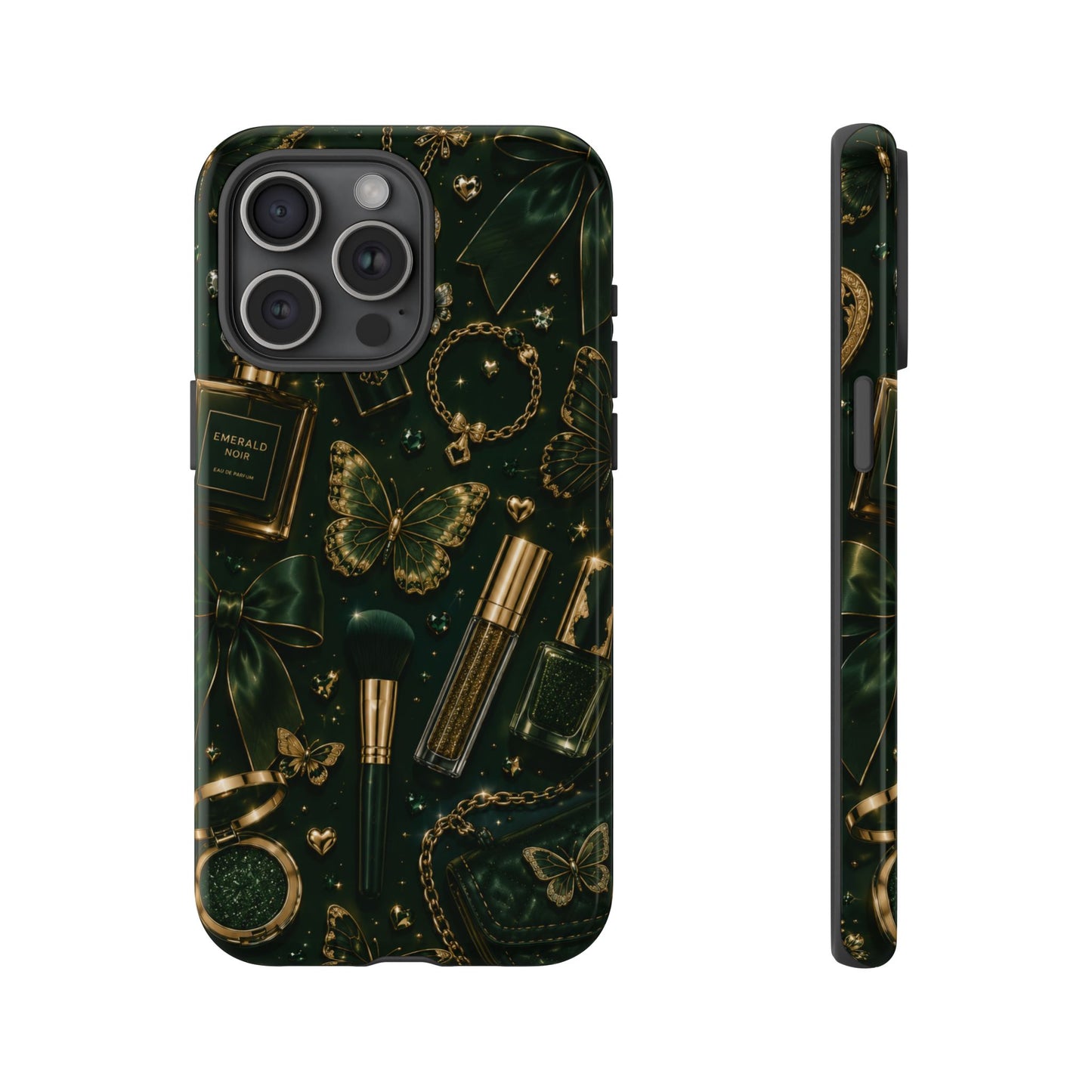 Sunflower Porch Co Vintage Gold Makeup Pattern Phone Case | Tough Case