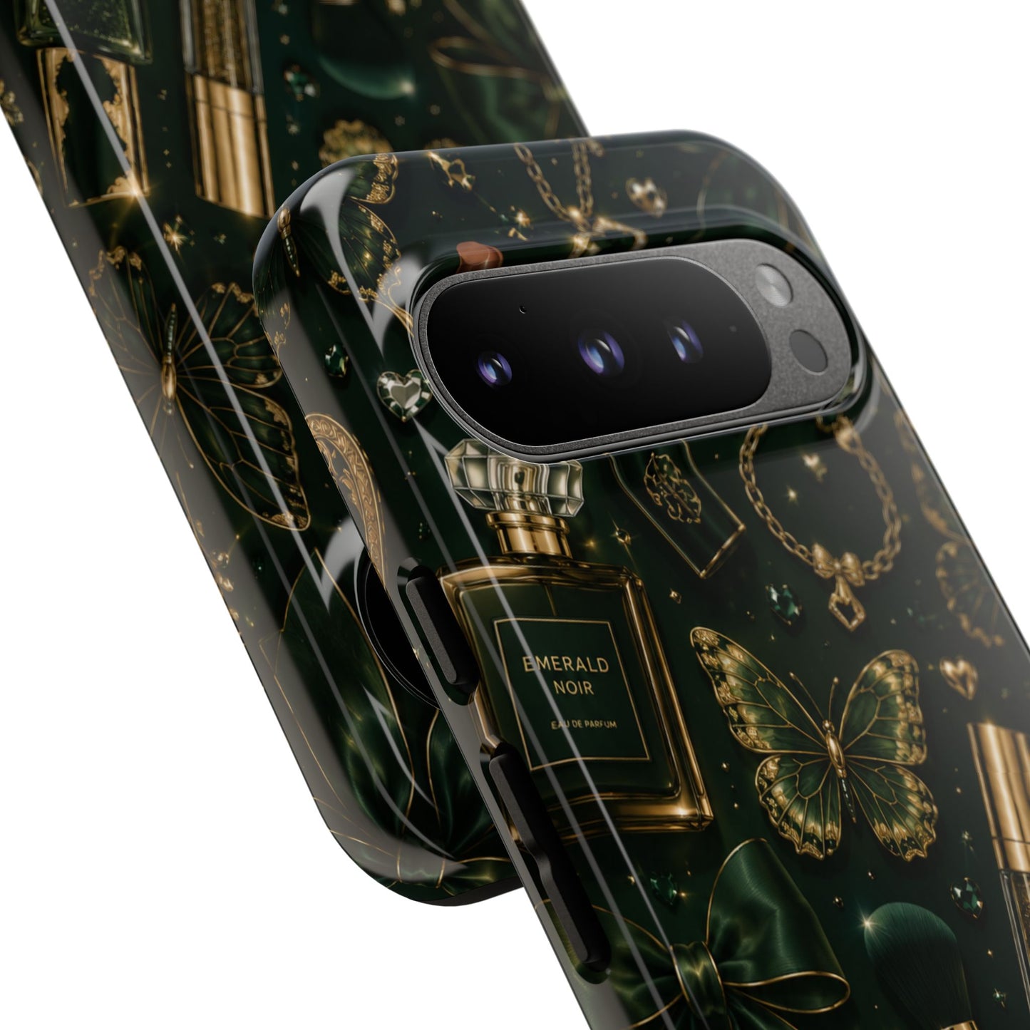 Sunflower Porch Co Vintage Gold Makeup Pattern Phone Case | Tough Case