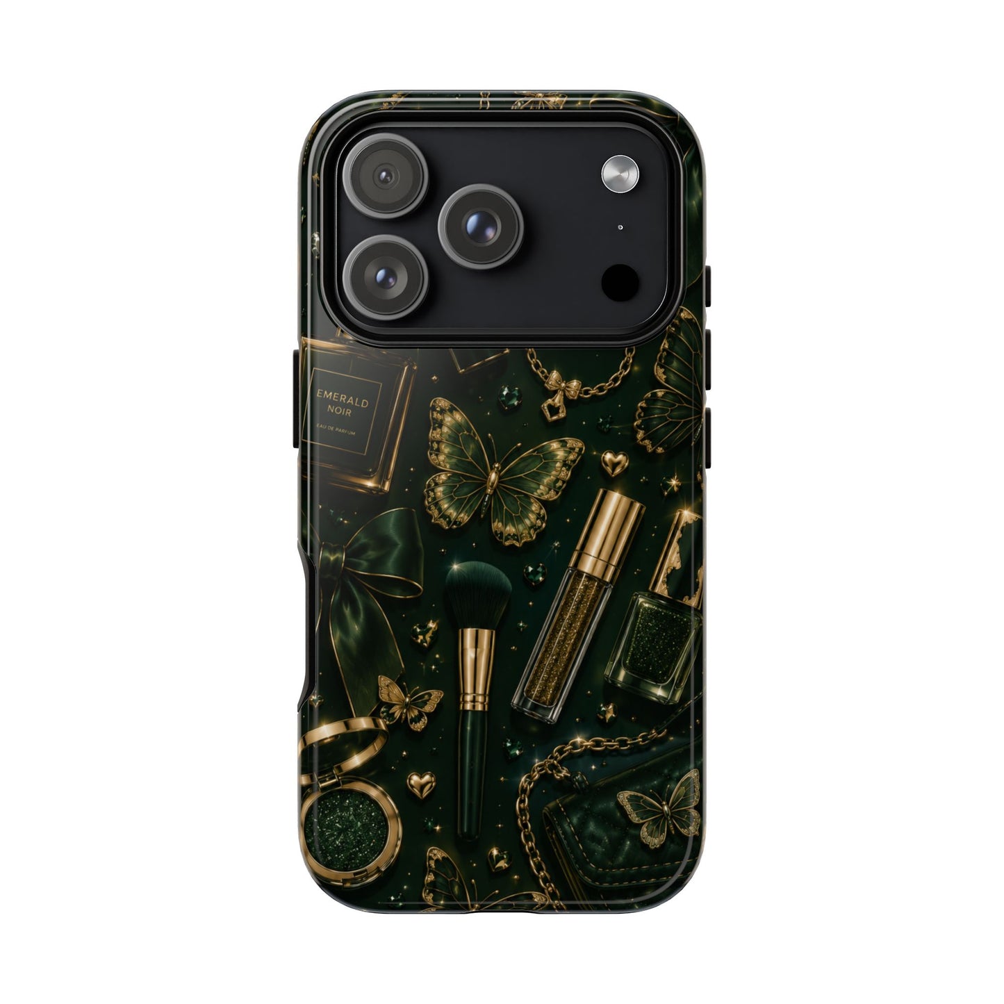 Sunflower Porch Co Vintage Gold Makeup Pattern Phone Case | Tough Case