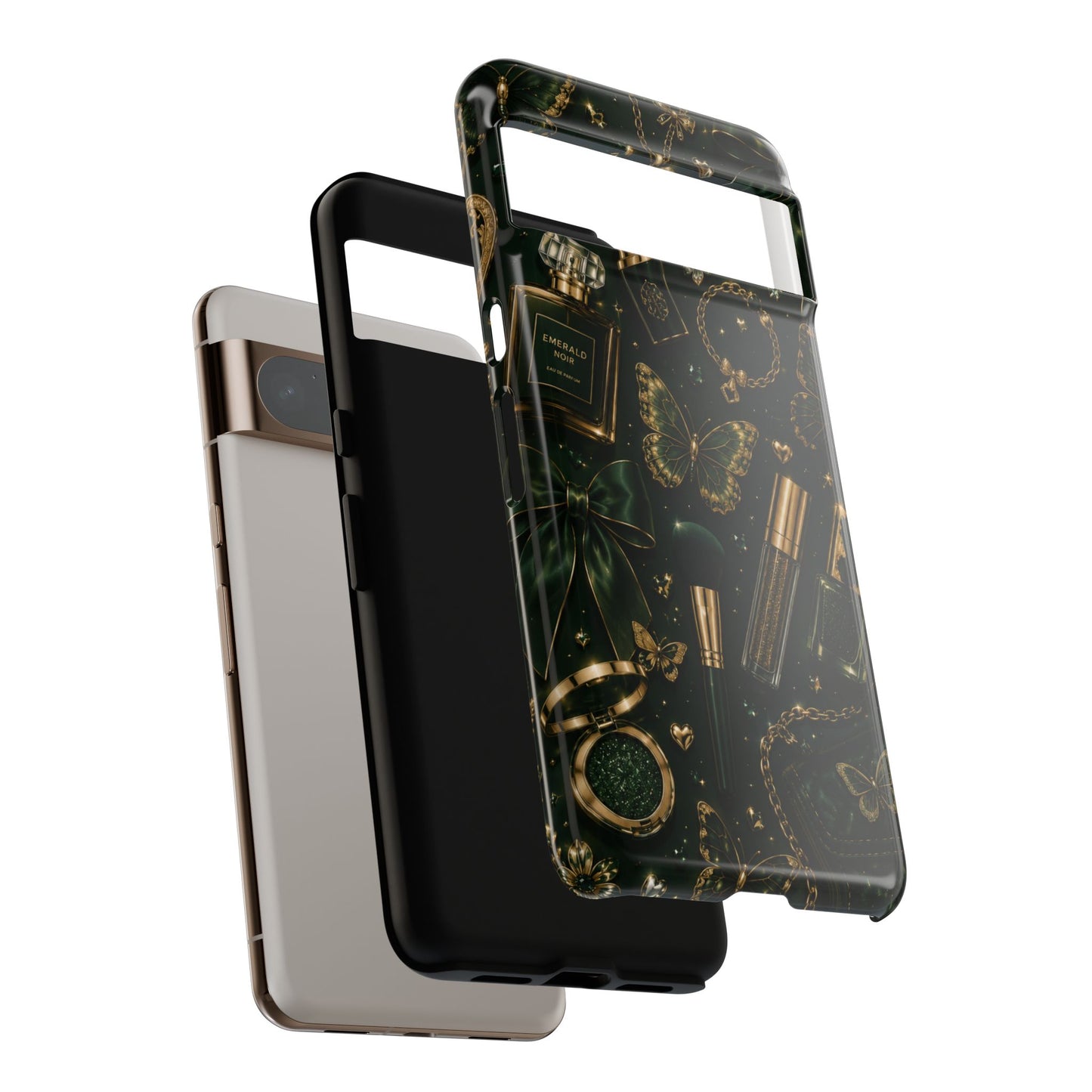 Sunflower Porch Co Vintage Gold Makeup Pattern Phone Case | Tough Case