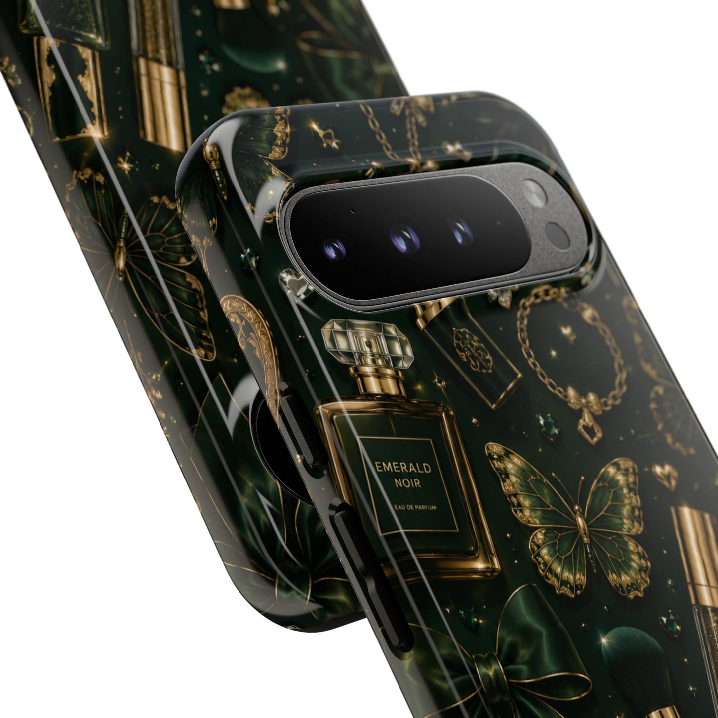 Sunflower Porch Co Vintage Gold Makeup Pattern Phone Case | Tough Case