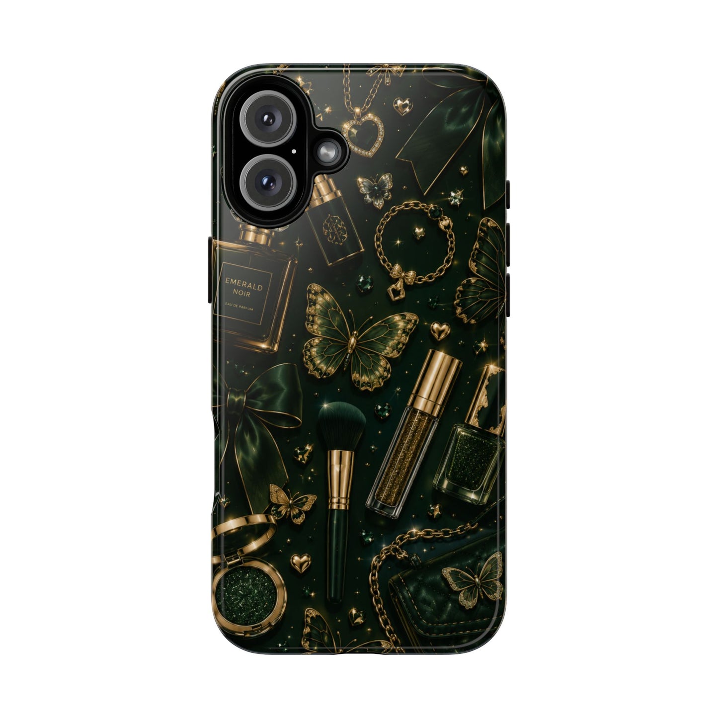 Sunflower Porch Co Vintage Gold Makeup Pattern Phone Case | Tough Case