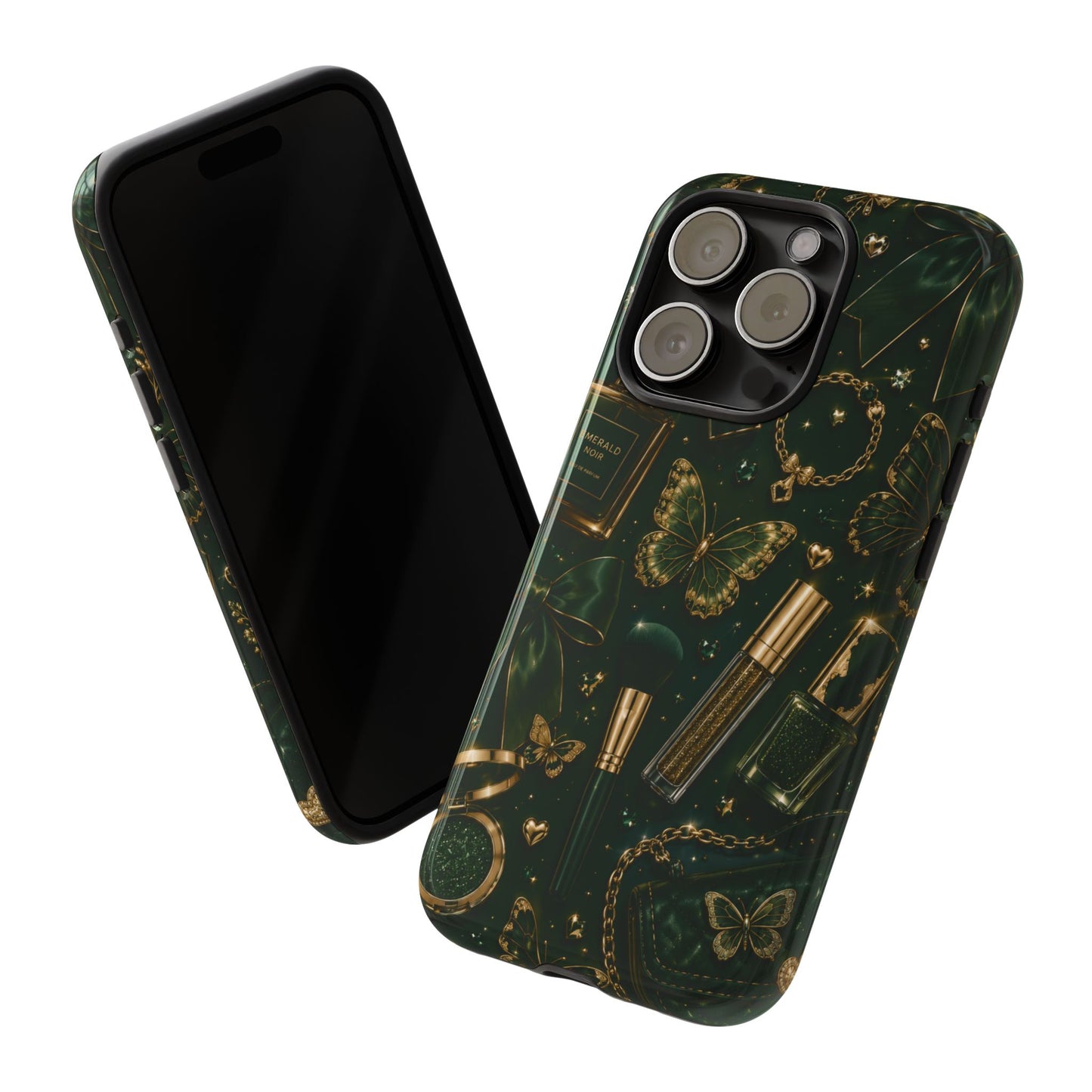 Sunflower Porch Co Vintage Gold Makeup Pattern Phone Case | Tough Case