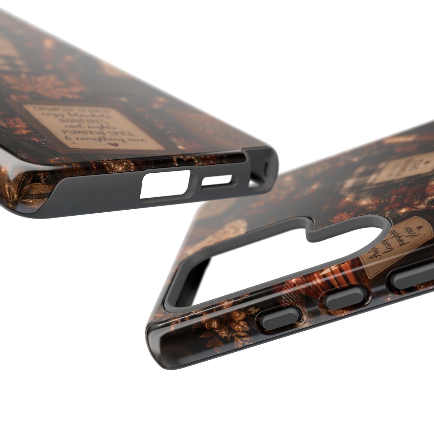 Sunflower Porch Co Cozy Pumpkin Spice Pattern Phone Case | Tough Cases