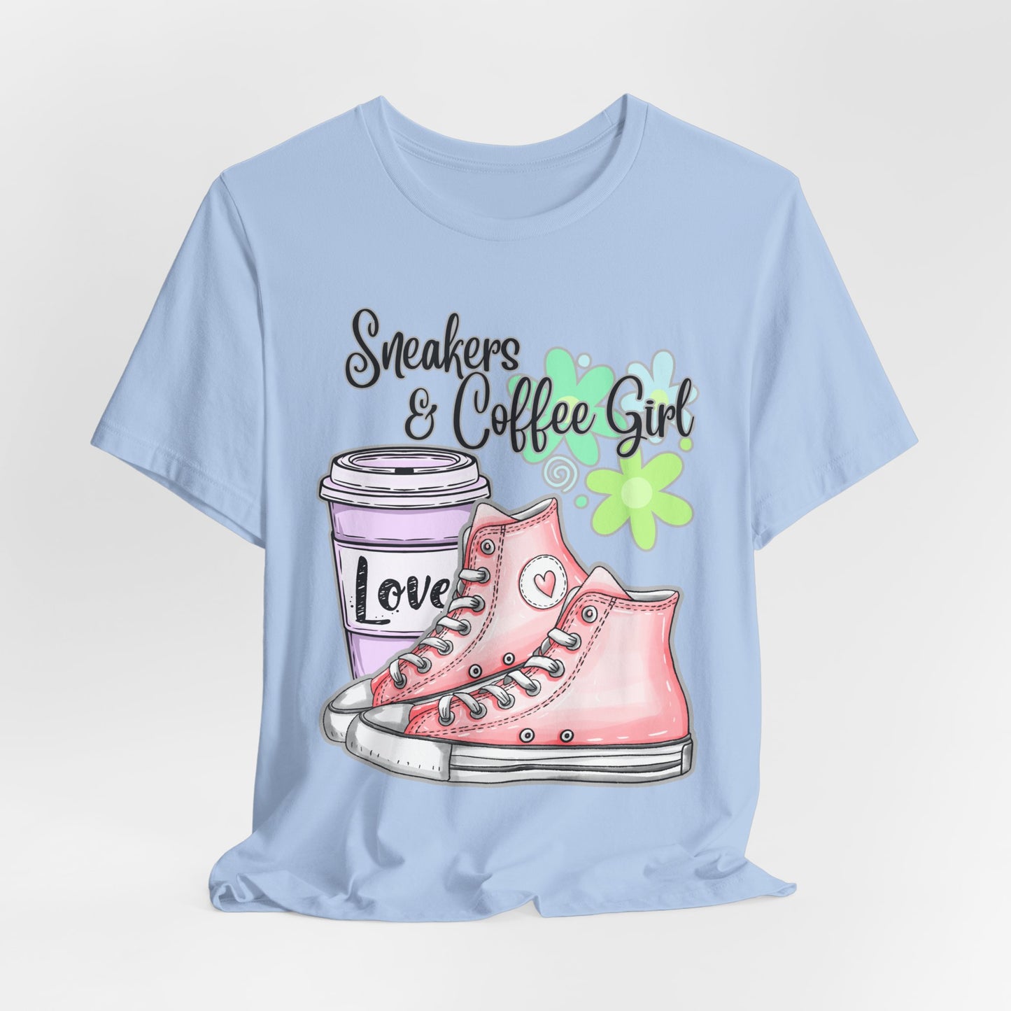 SunflowerPorchCo Sneakers & Coffee Girl