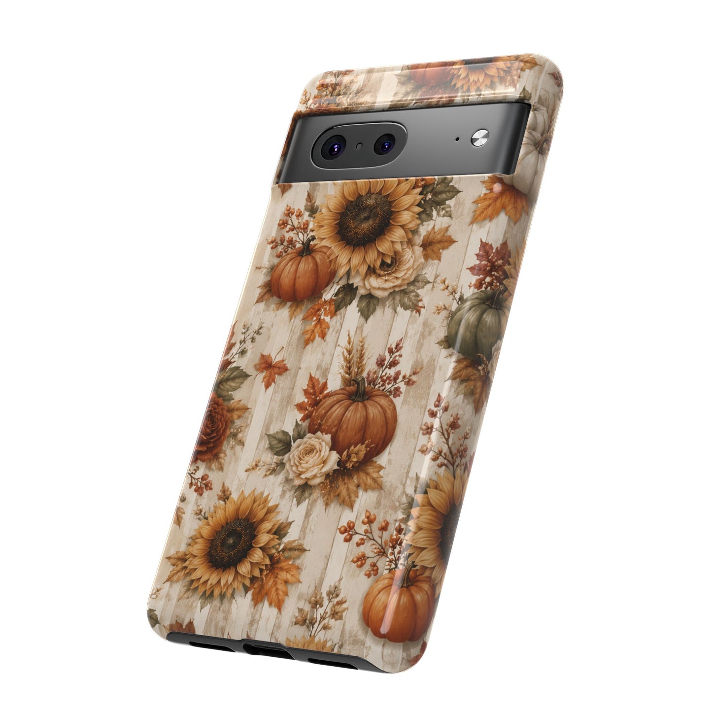 Sunflower Porch Co Autumn Sunflowers and Pumpkins Phone Case | Tough Case