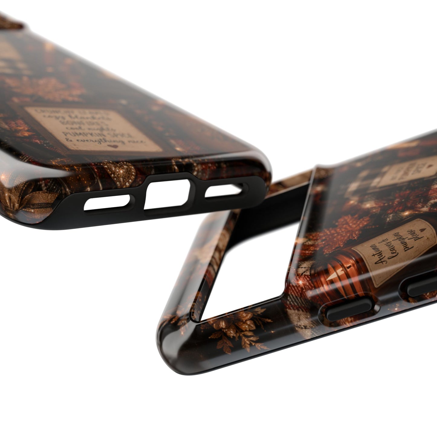Sunflower Porch Co Cozy Pumpkin Spice Pattern Phone Case | Tough Cases