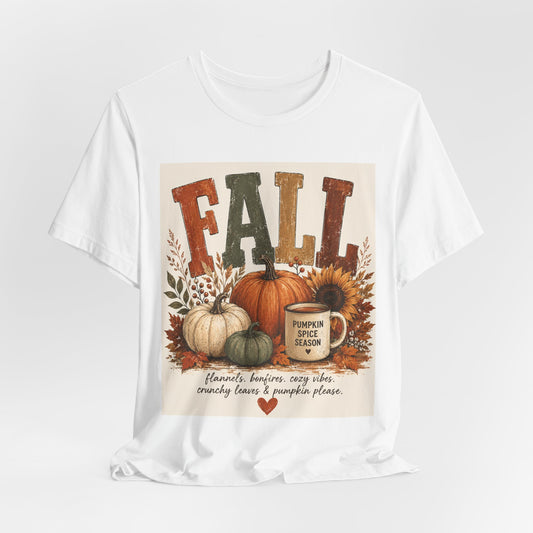 Sunflower Porch Co Fall Pumpkin Harvest T-Shirt | Pumpkin Spice Season Tee